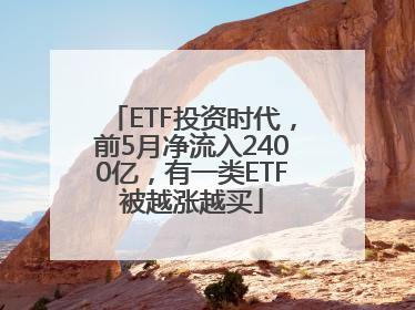ETF投资时代，前5月净流入2400亿，有一类ETF被越涨越买
