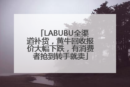 LABUBU全渠道补货，黄牛回收报价大幅下跌，有消费者抢到转手就卖