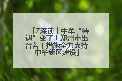 Z深读丨中牟“待遇”变了！郑州市出台若干措施全力支持中牟新区建设